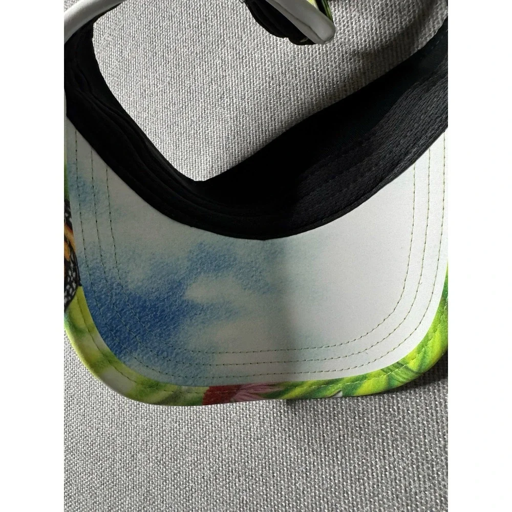 Valentino Dixon Women's Golf Adj. Performance Visor Butterfly Scenic Landscape.